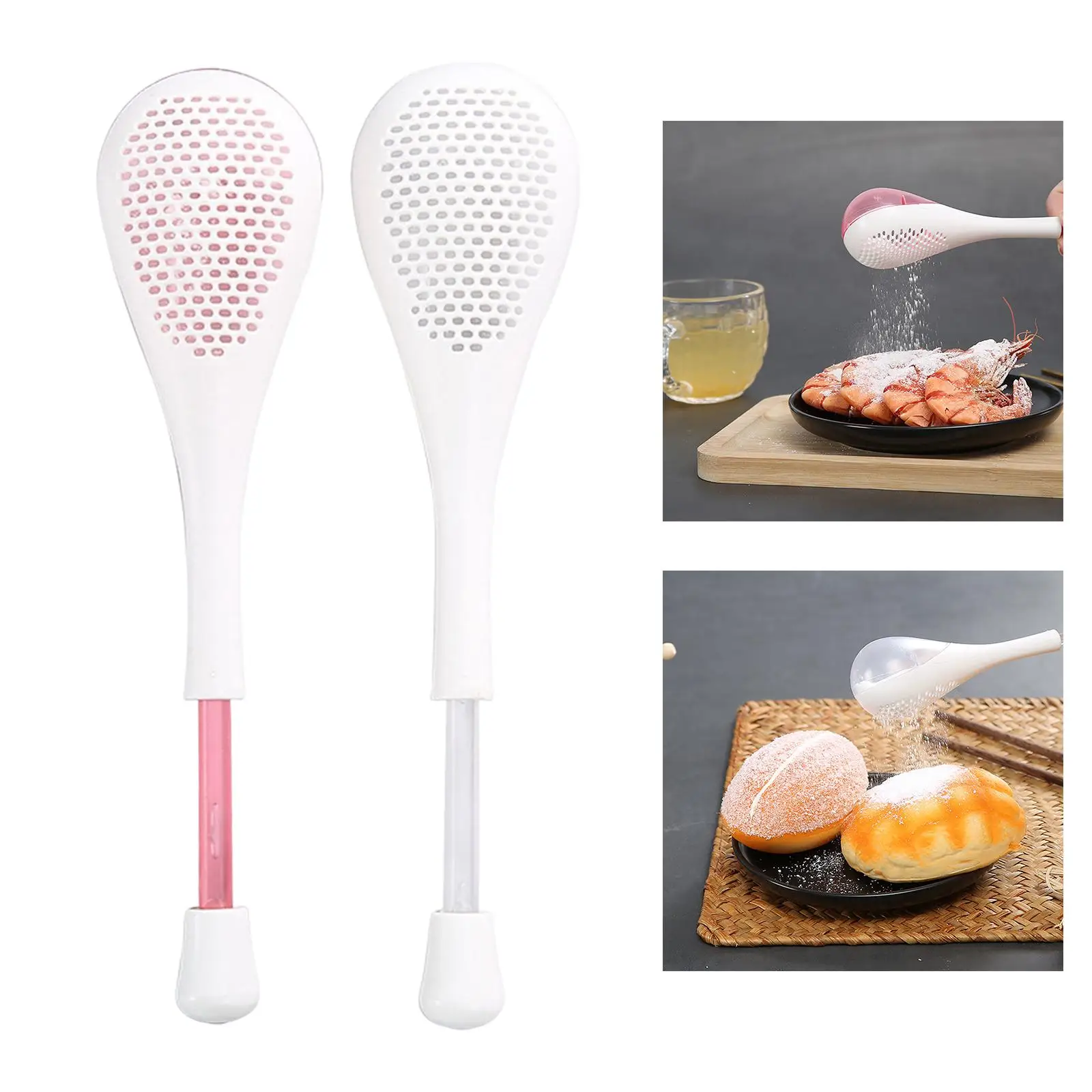 Strainer Ladles Separating ABS Mesh Sifter Spoon Sifting Spoon for Household