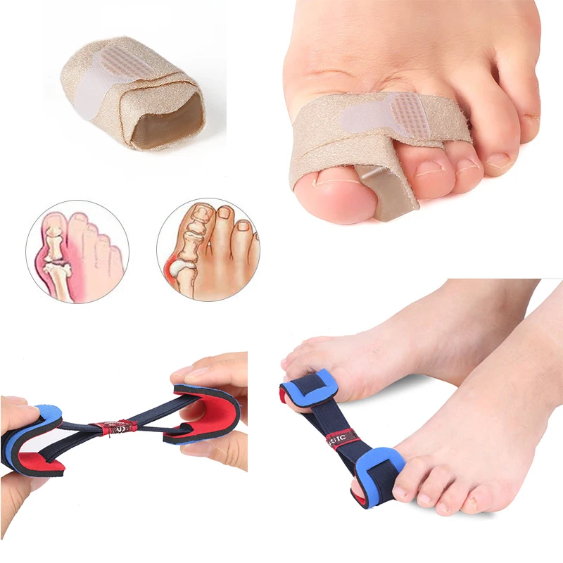 

5-1PC Silicone Toe Separator Orthopedic Deliver Braces Correct Feet Care Hallux Valgus Orthopedic Recovery Training Brace Splint