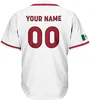 2024 Mexico Baseball jersey 3D Print Mesh Free Custom Name Baseball Shirt Men's Street Oversize Apparel Short Sleeve Sportswear 3