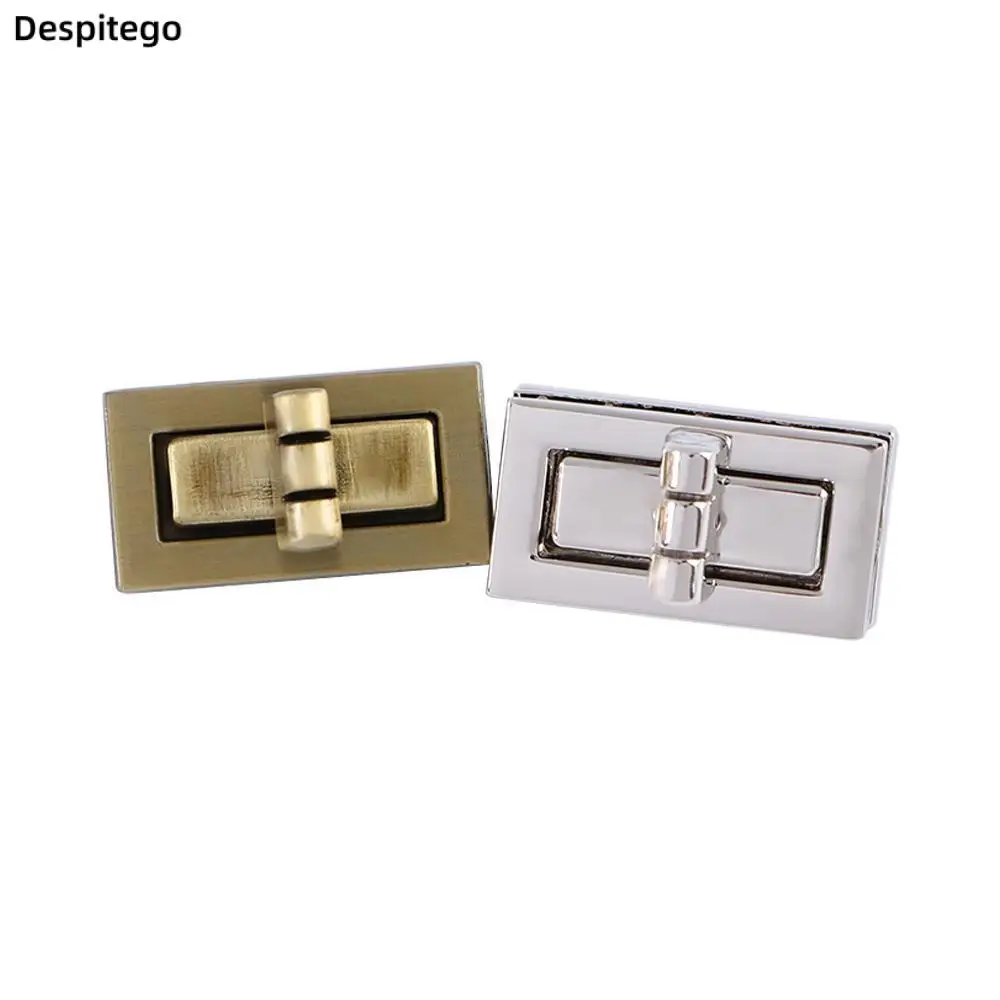 

31*17mm 4 Colors Purse DIY Hardware Leather Craft Metal Rectangle Parts Bag Turn Locks Locks Clasp Women Bags Buckle