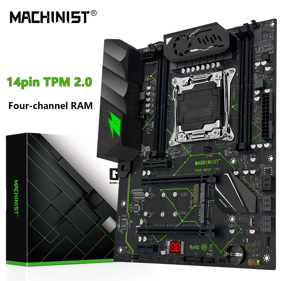 MACHINIST X99 MR9A PRO マザーボード TPM2.0インターフェース搭載 LGA