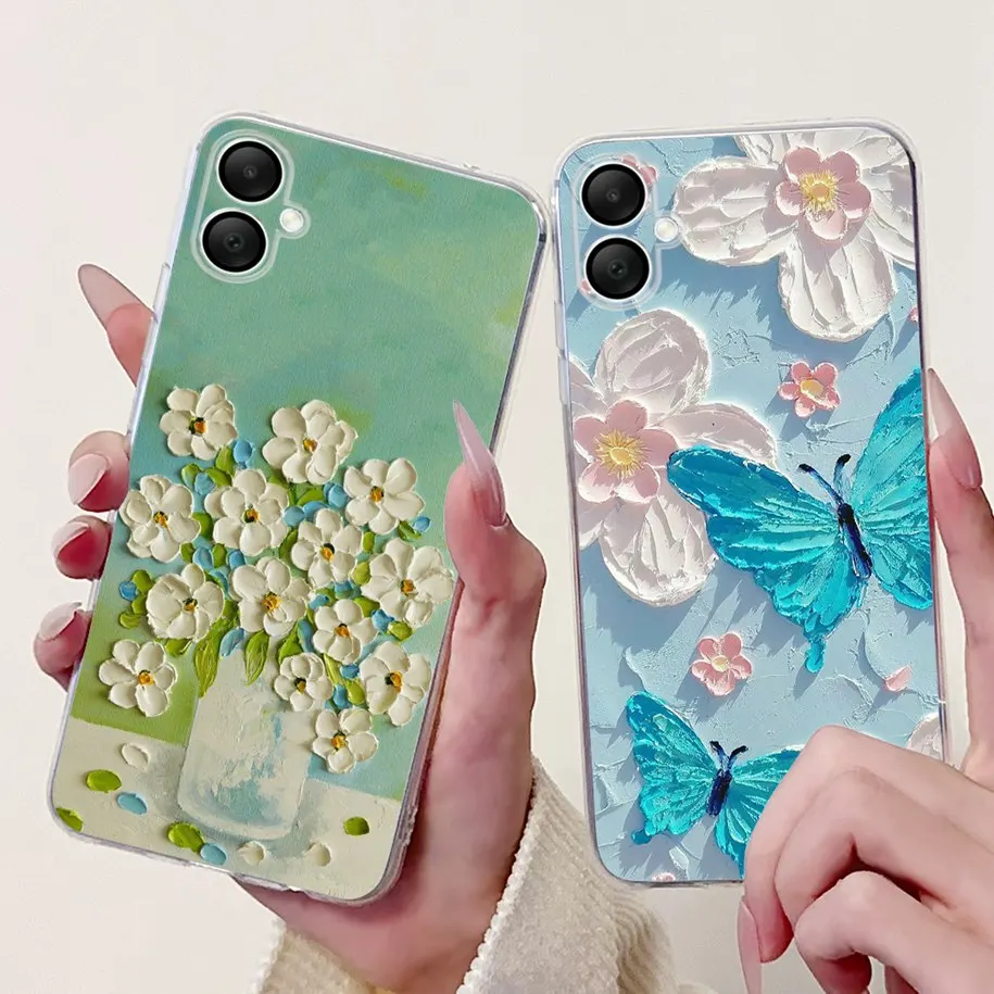 Floral Love Heart Soft Silicone Phone Case - Elegant TPU Cover