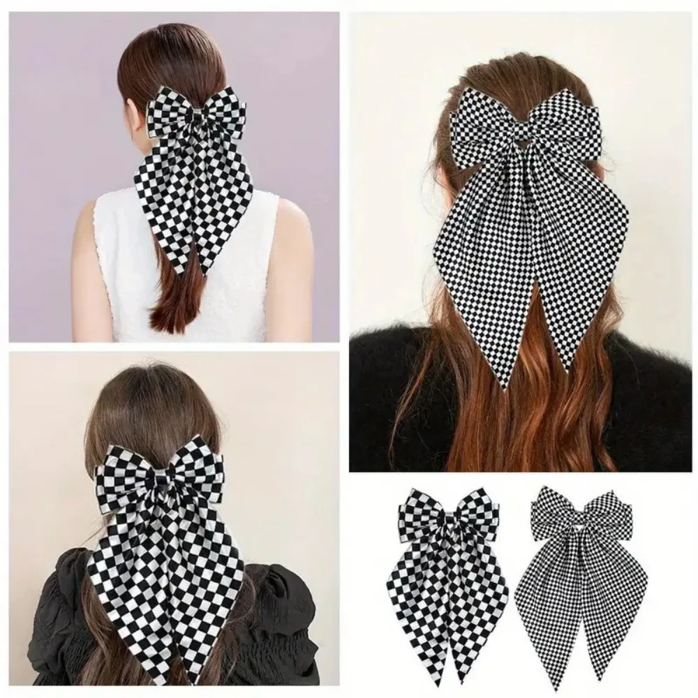 Plaid Bow Retro Fashion Hair Clip - Trendy & Versatile Hair Accessory