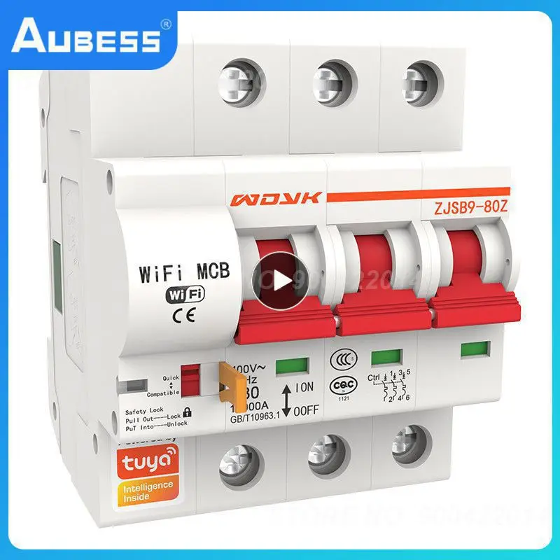 

Tuya Smart 3P 16A-125A Remote Control WiFi Circuit Breaker/smart Switch/ Intelligent Automatic Recloser Alexa Goolge Compatible