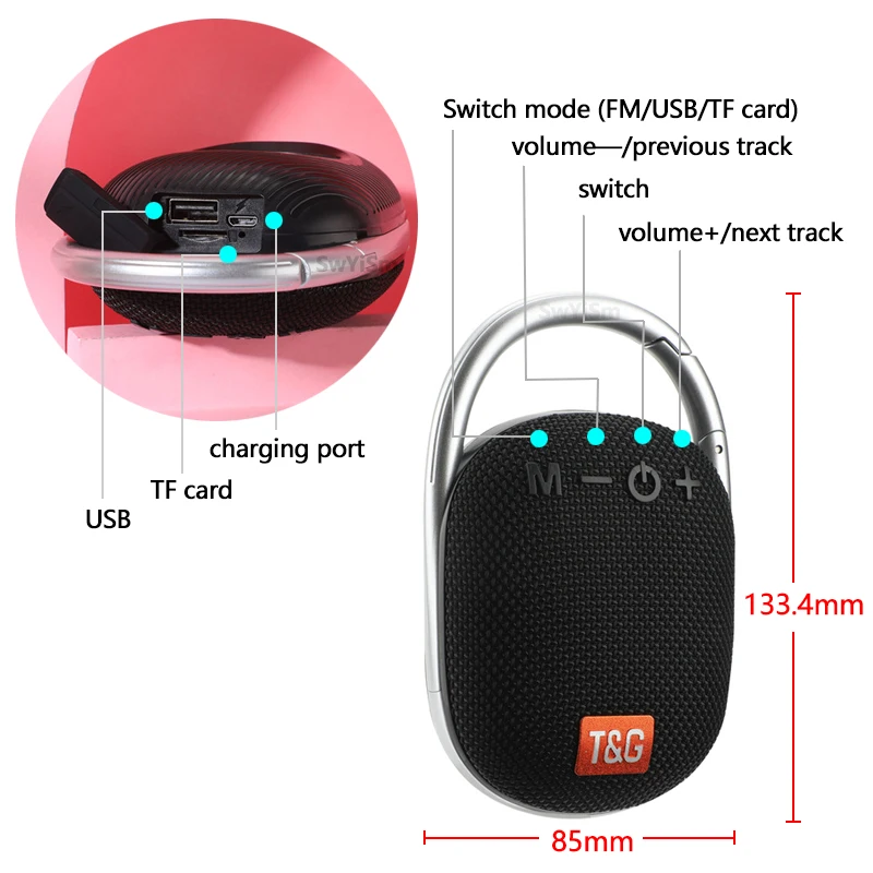  JBL Clip 3 – Enceinte Bluetooth portable