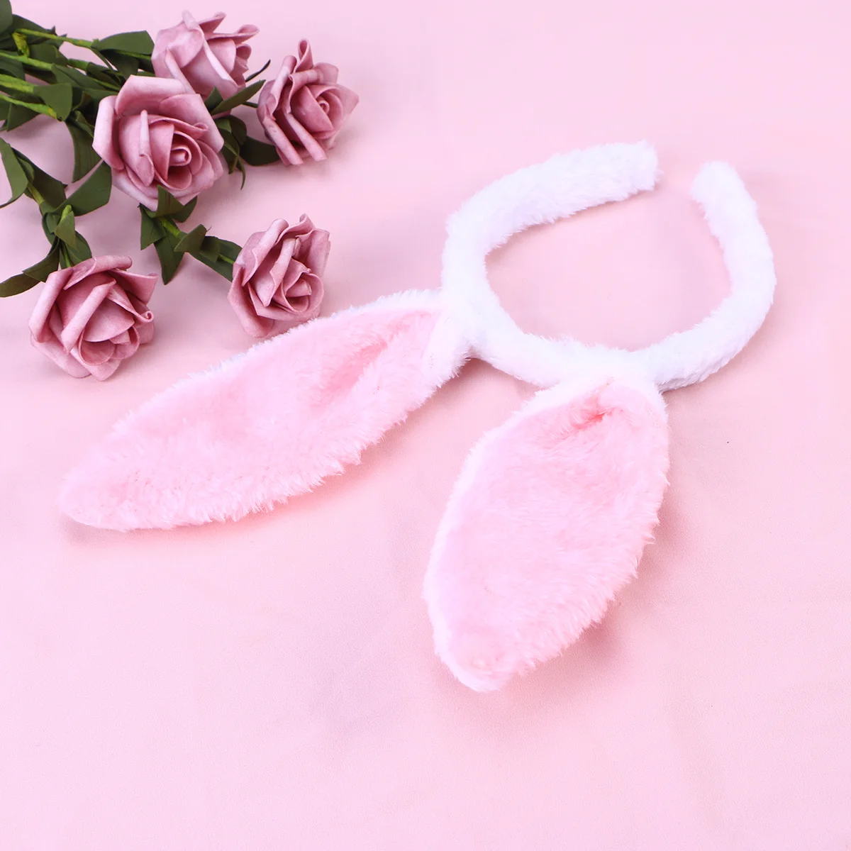 Children Ear Animal Hair Bandss Cartoon Gray Donkey Ears Shape Cute Plush Hair Clasp Hair Loop Animal Props For Party