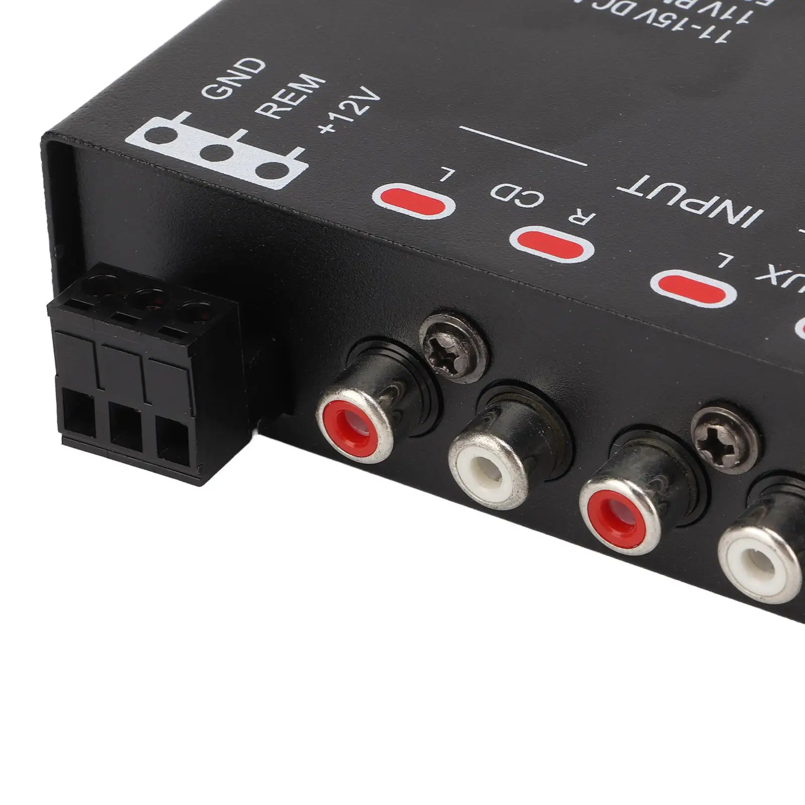 Car Audio Graphic Equalizer Universal Low Pass 7-Band Variable Gain Adjustment High Level Input EQ for stereo System