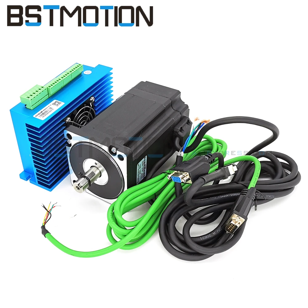 Nema 34 Hybrid Closed Loop Stepper Servo Motor 4.5N.m 8.5N.m 12.5N.m 86HB250 HB860H Closed-Loop Driver For CNC Router Machine
