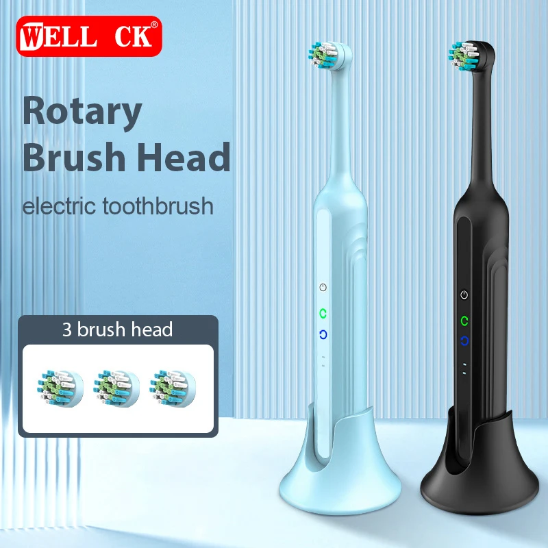 Rotary Electric Toothbrush 360°All-round Cleaning Teeth Efficient Automatic Wireless Induction Charging 3 Replacement Brush Head intelligent wireless dirt suction robot for swimming pool fish pond automatic cleaning equipment for efficient pool cleaning