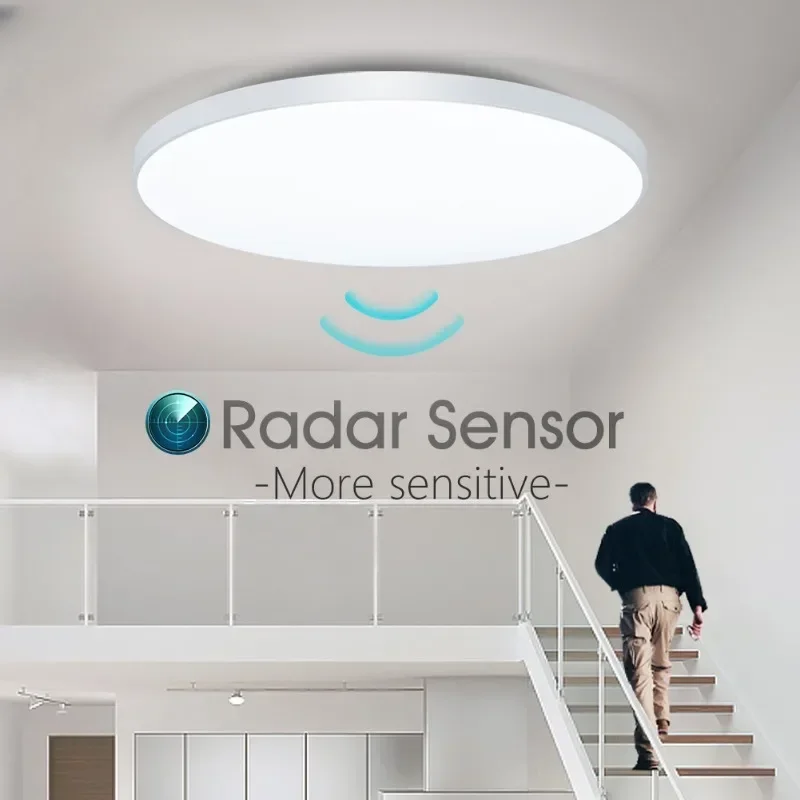 

Radar Sensor LED Ceiling Lights Auto Delay Motion Sensor Light Smart Home Lighting Ceiling LampRoom Hallways Corridor