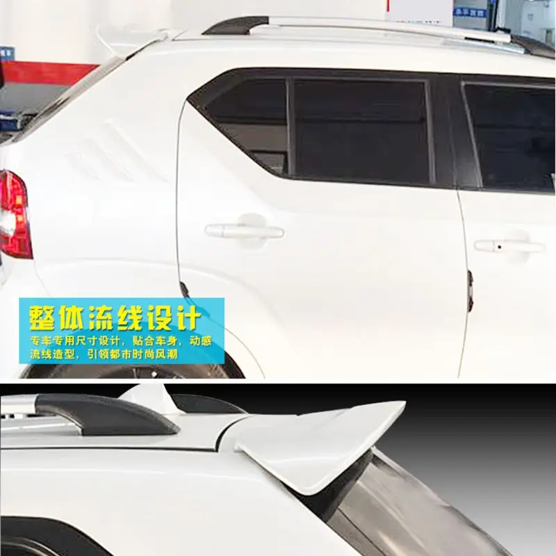 For SUZUKI Ignis Spoiler 2016 2017 2018 ABS Plastic Unpainted Primer Color  Rear Trunk Boot Wing Spoiler Car Styling - AliExpress