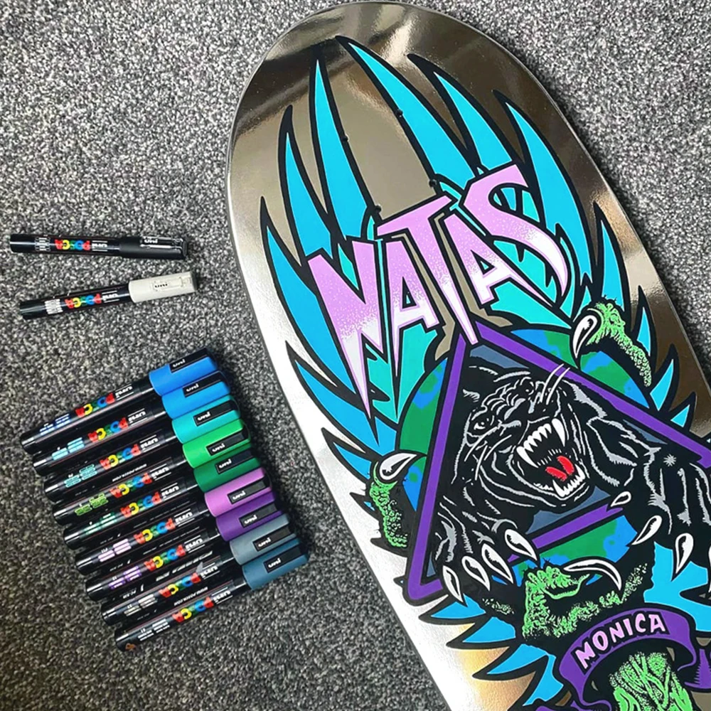 1pcs Japan UNI POSCA Acrylic Marker Pen PC-3M 0.9mm-1.3mm Water-based Pen POP Advertising Poster Graffiti 24 Color Art Painting 3