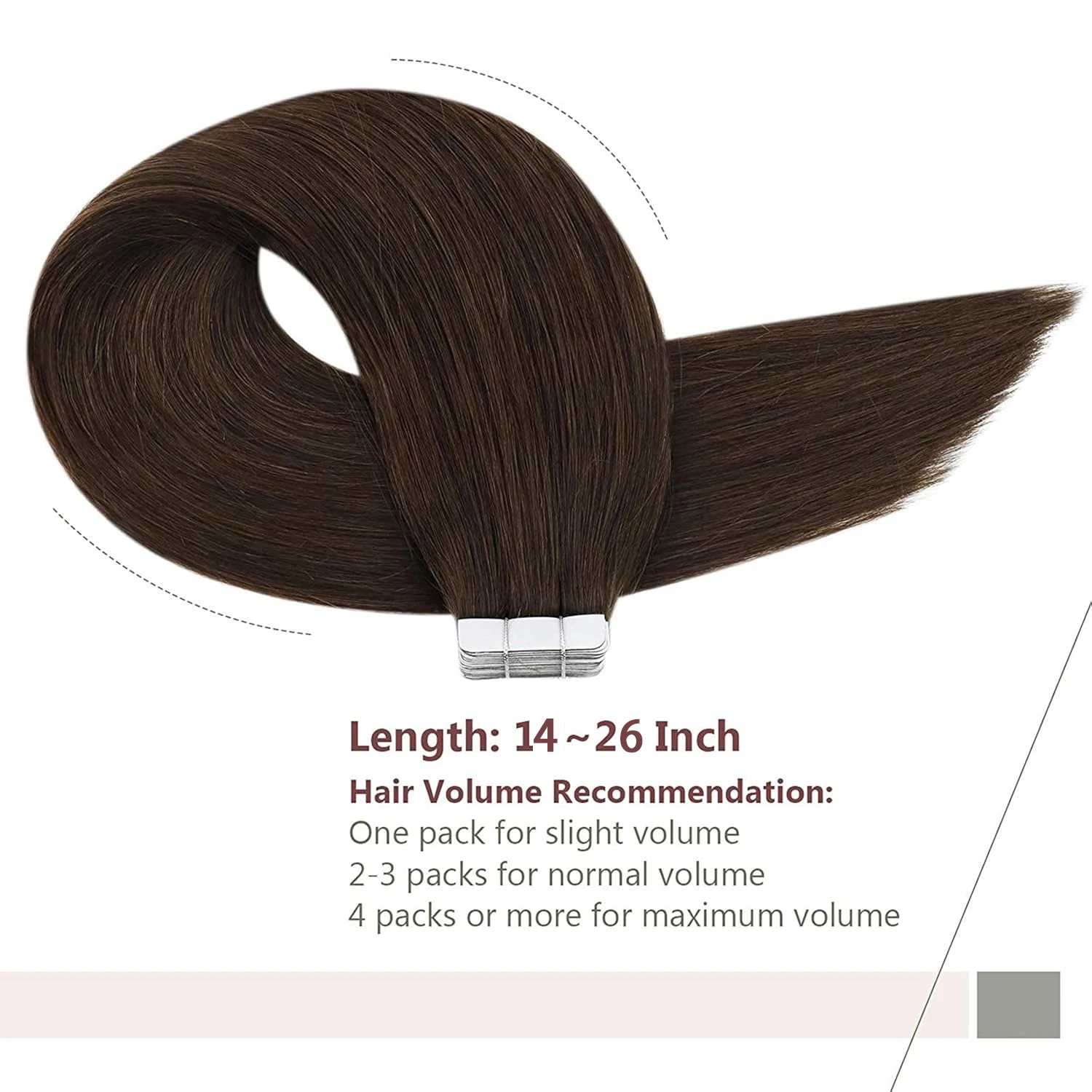 테이프형 헤어 익스텐션 블랙 헤어 내추럴 스트레이트 리얼 레미 헤어 테이프 접착제 100% 인모 테이프형 익스텐션