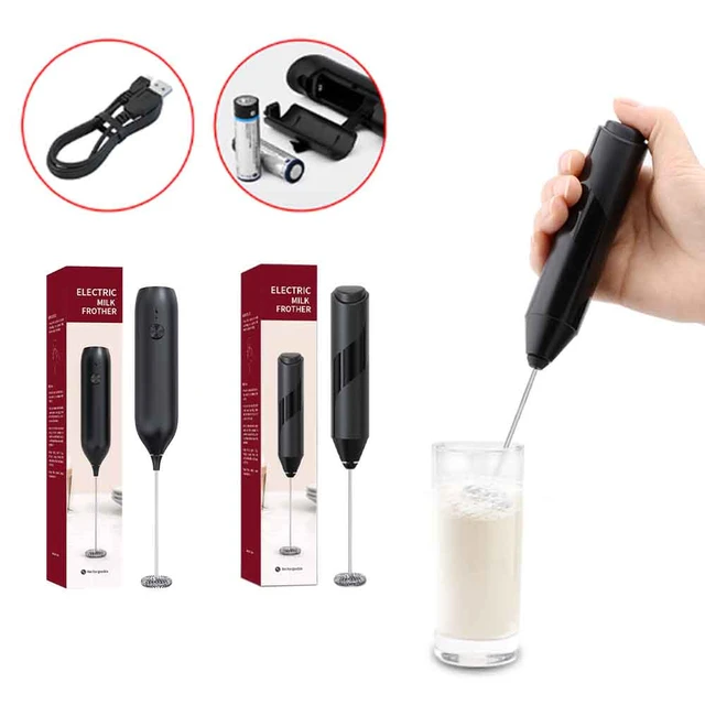 Rechargeable Milk Frother Handheld Electric Whisk Beater Foam Maker,  Durable Mini Drink Mixer and Coffee Blender Frother for Coffee, Latte