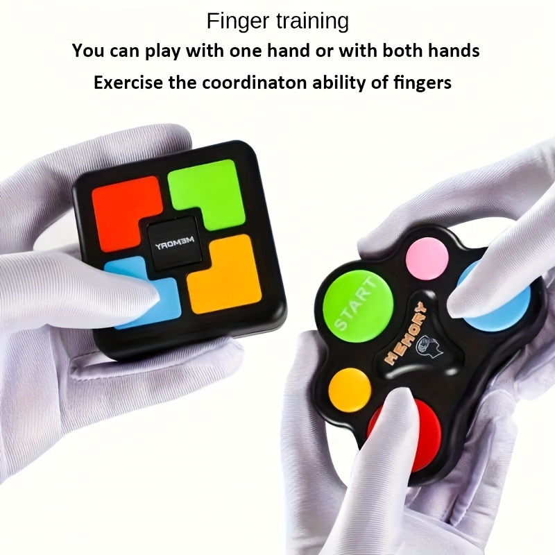 Handheld Memory Game with Lights & Sounds - Educational Brain Teaser Toy for Youngsters,