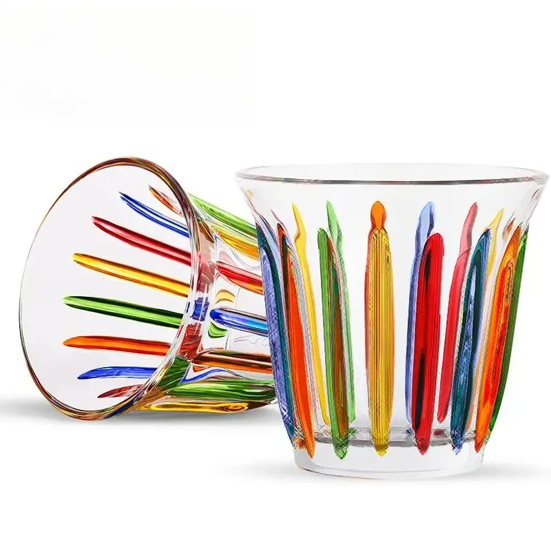 كوب قهوة زجاج 280 مل اسبريسو مرسوم