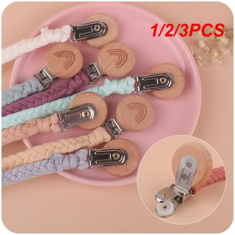 1-2-3PCS-Pacifier-Rope-Woven-Creative-Pacifier-Clips-Chains-Soother ...