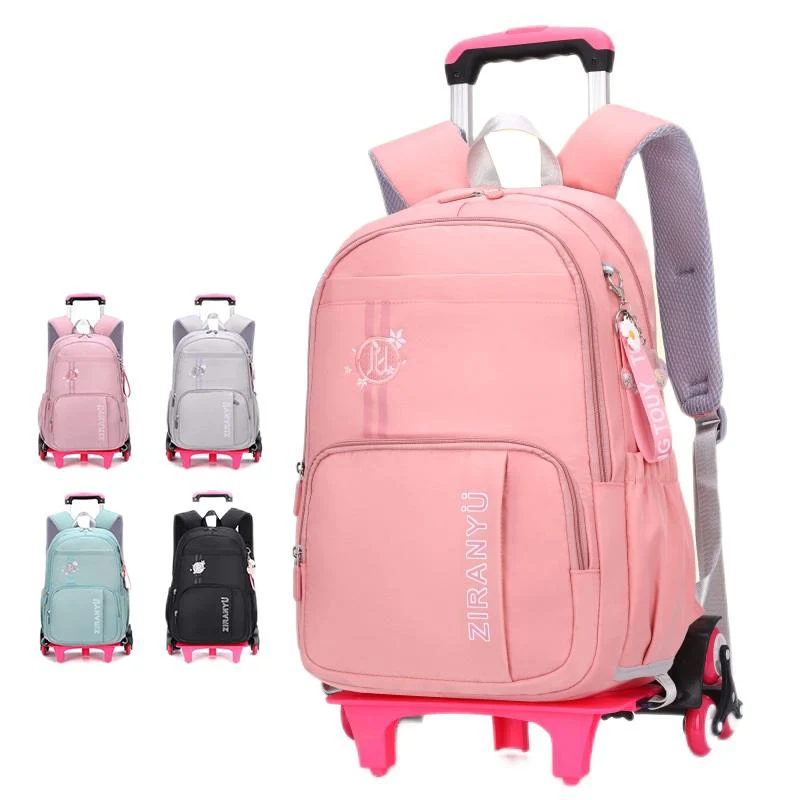 

New School Bags for Girls Rolling Backpack Cartable Scolaire Fille Mochila Infantil Escolar Sac A Dos Enfant Plecak Zaino Donna