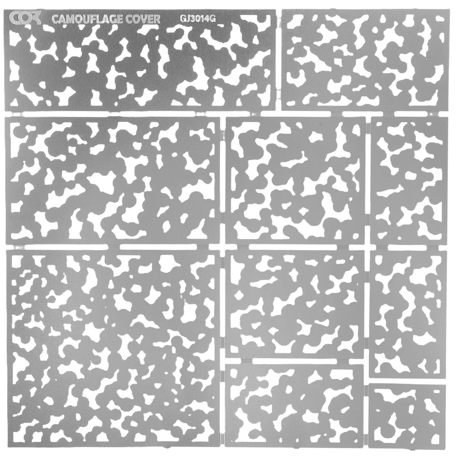 Hollow Out to Color Camouflage Spray Board Reusable Spraying Templates Stainless Steel Stencil Painting Stencils DIY