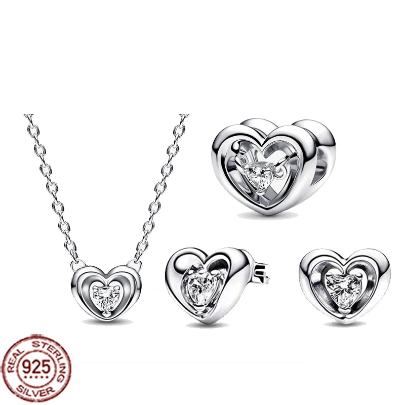 

Комплект из колье и серёг, из серебра 925 пробы