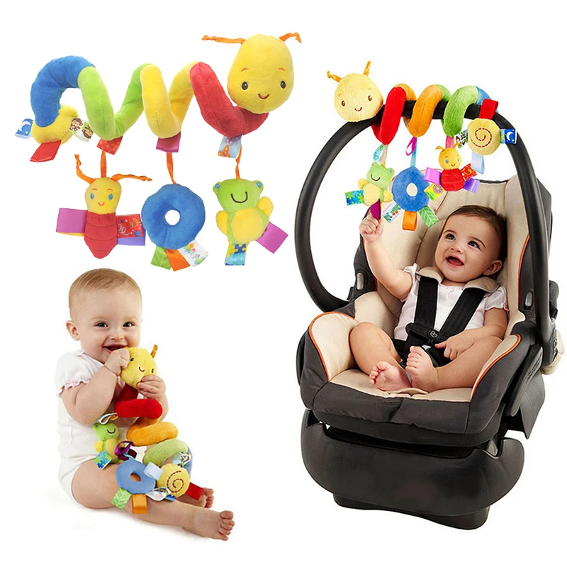 Hochets suspendus pour berceau de bébé, jouets de siège de voiture, Mobiles  souples, poussette, berceau en spirale, poupées suspendues pour bébés,  cadeau pour nouveau-né