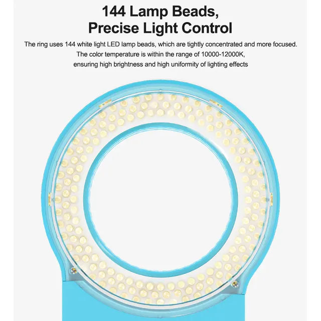 إضاءة ميكروسكوب RELIFE RL-033M (عدد 144 ليد) – تركيز عالي وتوصيل USB 4