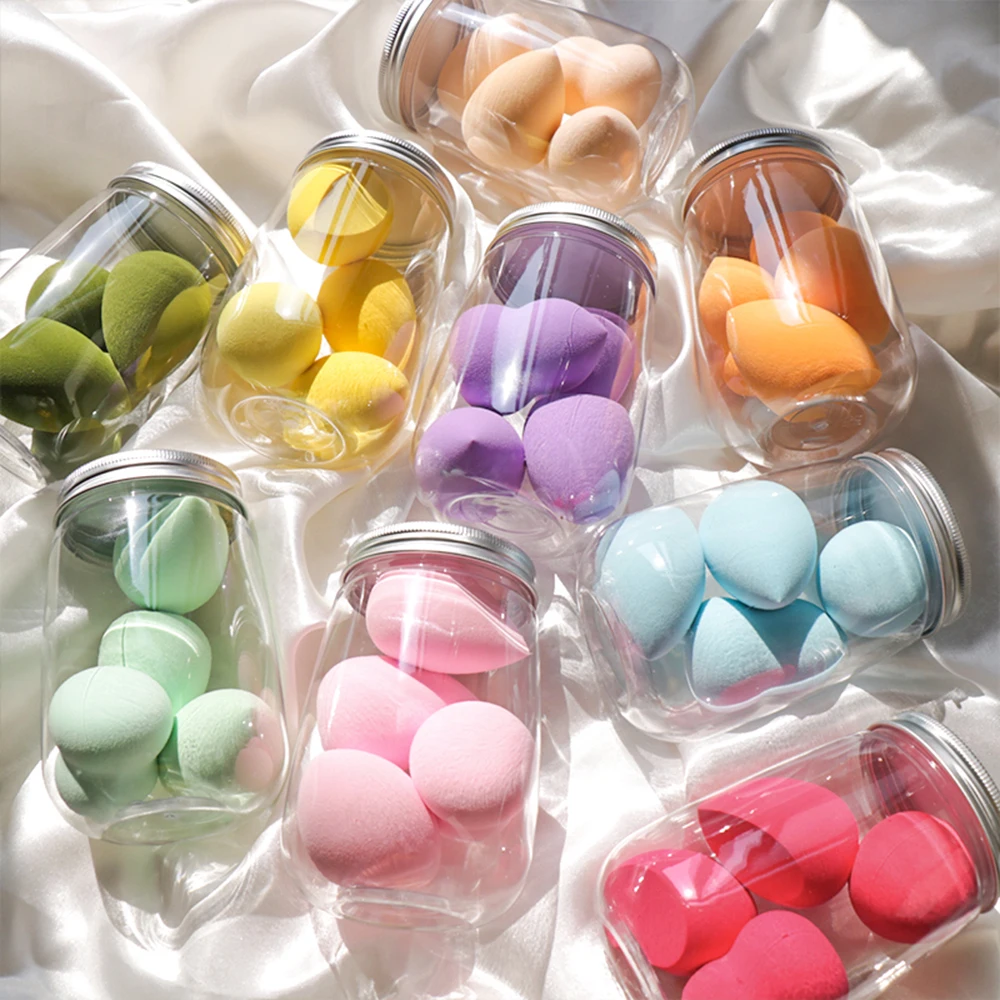 

4 шт., губки для нанесения макияжа, в футляре