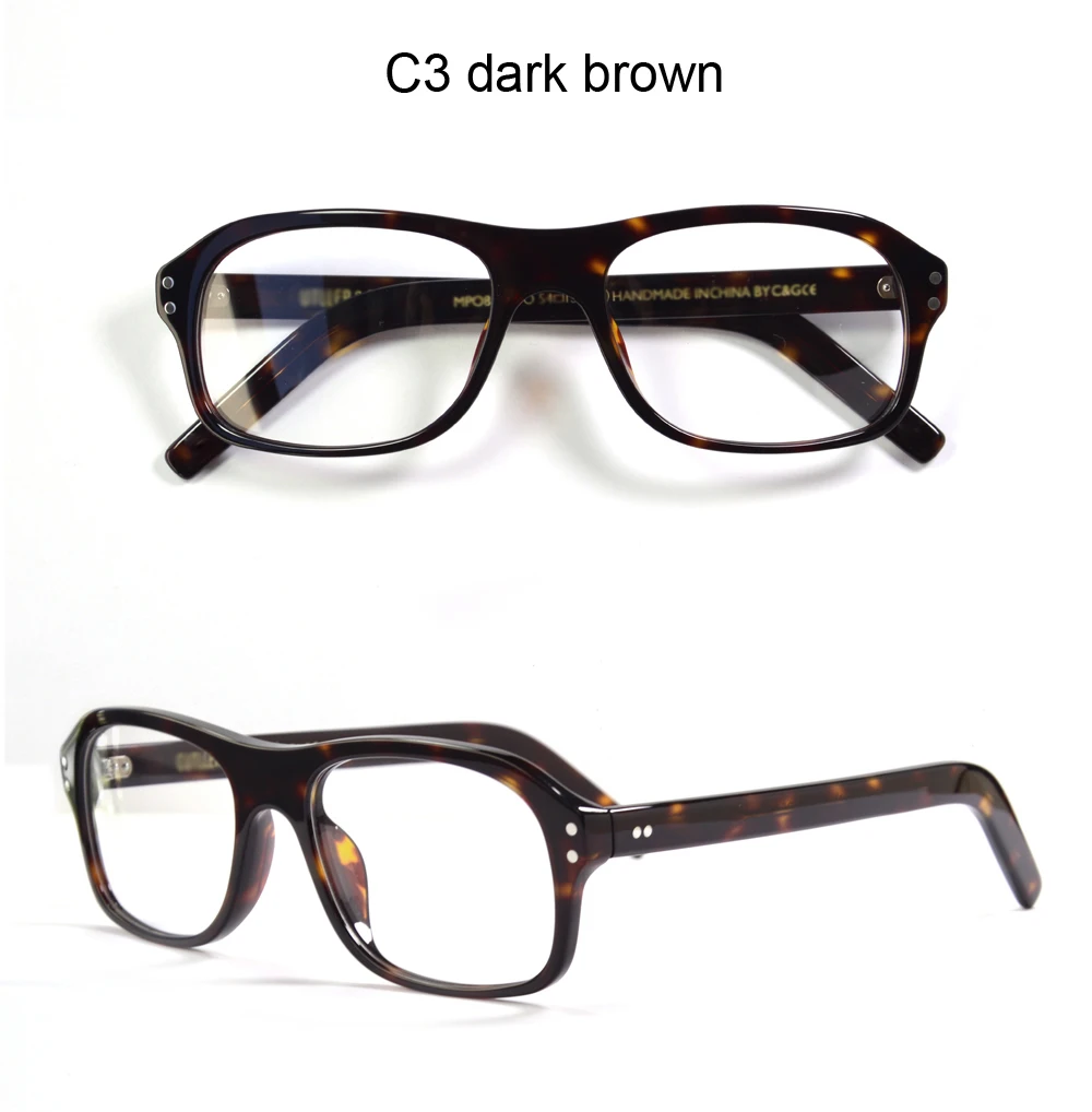 Kingsman Eyeglasses Frame with Case Retro Handmade Acetate