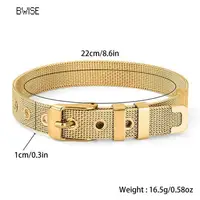 Bracelet plaqué or en acier inoxydable pour femme, bracelets de luxe, bijoux tendance, livraison gratuite 6