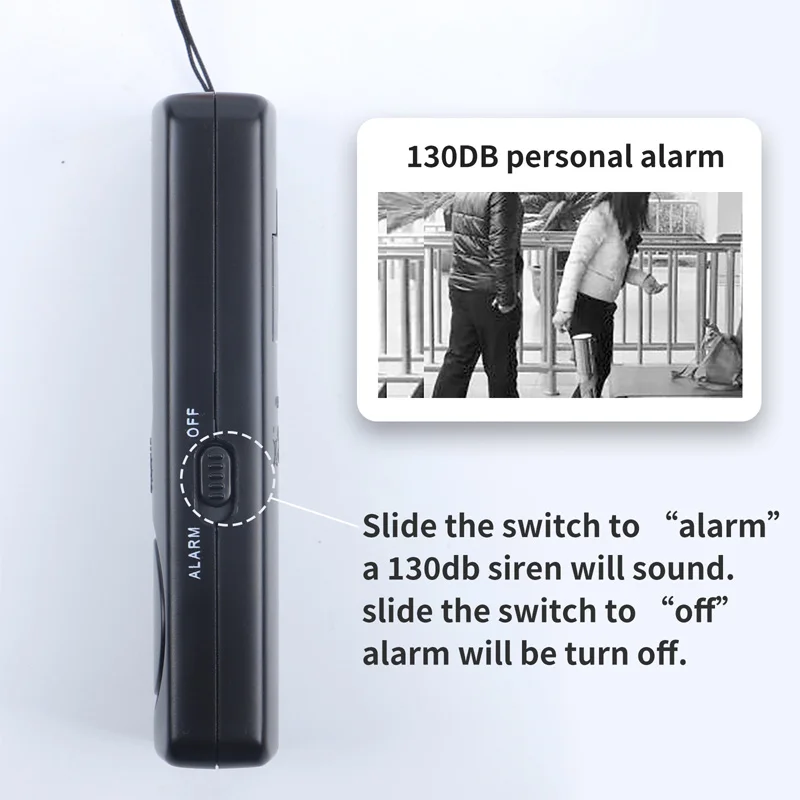 Women Go Out with Anti-robbery Flashlight Alarm Device Ladies Personal Guard Against Thieves Easy to Carry Super Loud LED Light