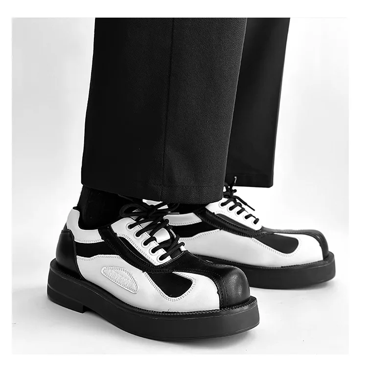 Business Formal White Leather Shoes Mens Fashion Casual Dress Shoes Japan Korea Formal Oxford For Men Zapatos Hombre