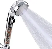 Mineral Balls 3 Modes High Pressure Shower Head with On/Off Switch Filter Water Saving Handheld Showerheads Bathroom Accessories 1