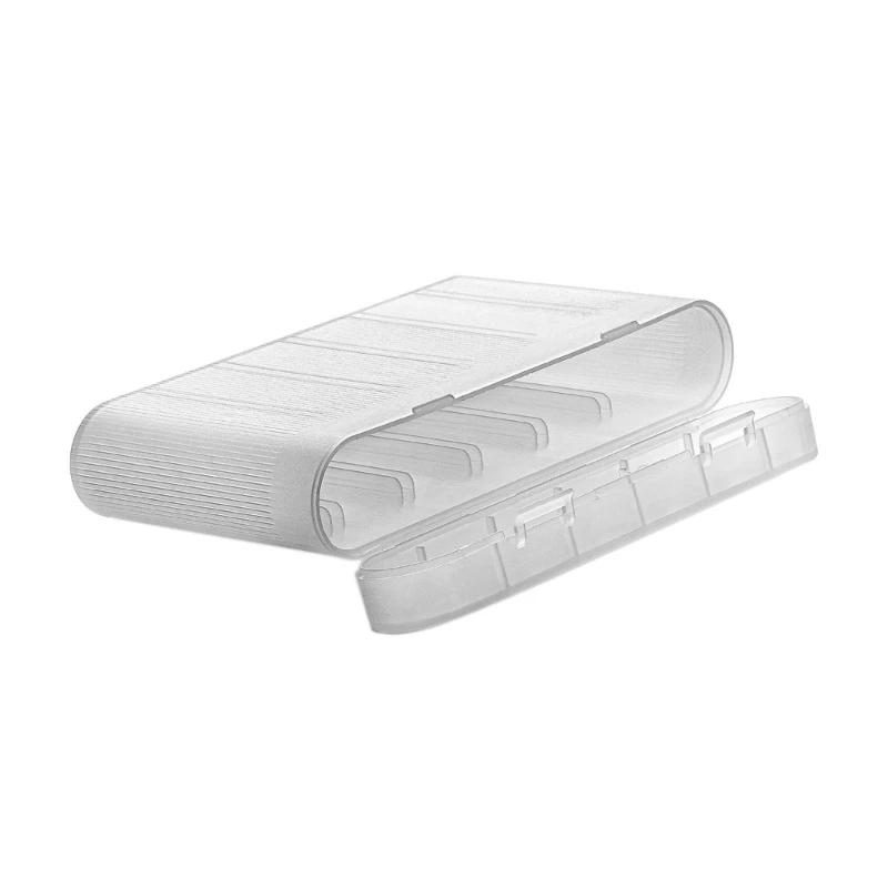 Portable Semi-Transparent Battery Storage and Organizer Box
