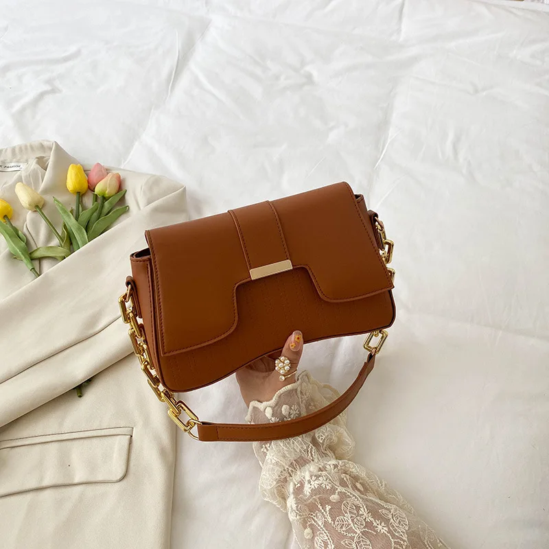 الاكريليك سلسلة حقيبة الكتف للنساء ، حقائب السيدات ، عادية ، الصلبة ، بولي Leather الجلود ، أكياس تحت الإبط ، الاستخدام اليومي ، والأزياء