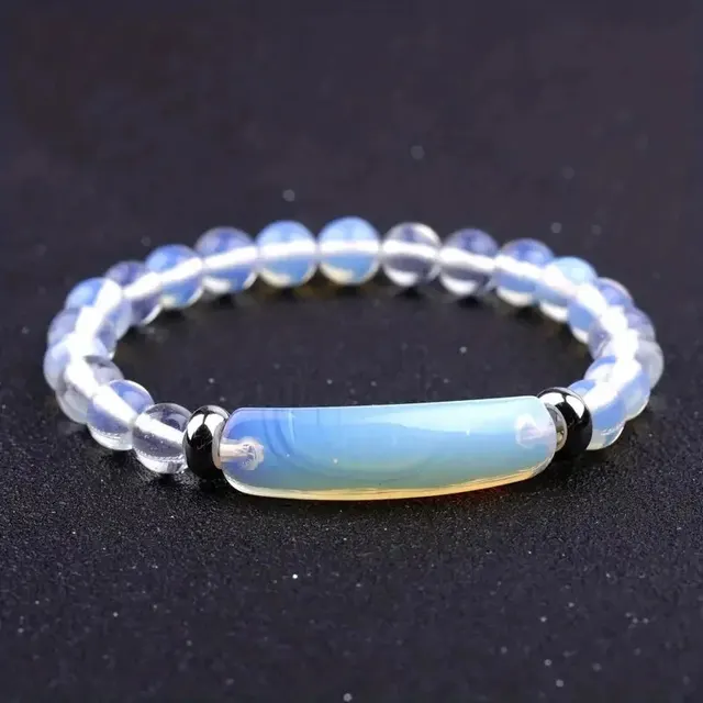 1pc Healing Handmade Stone Bracelet Turquoise Natural Malachite Gemstone Crystal Rough Bracelet Body Energy Yoga - Image 3