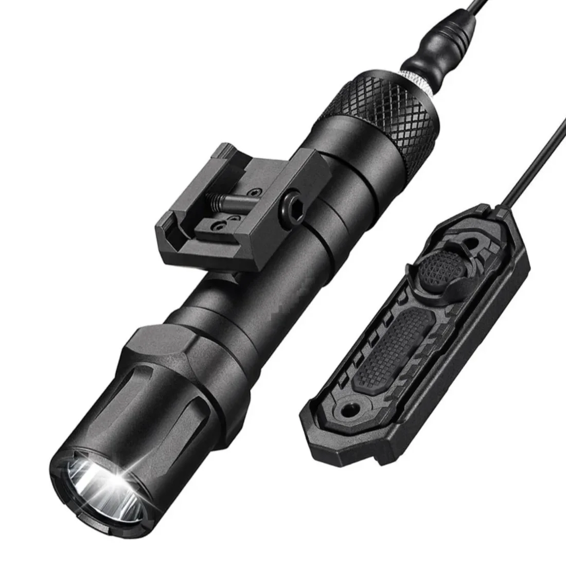 Rechargeable Tactical Flashlight for Rifles with Remote Switch