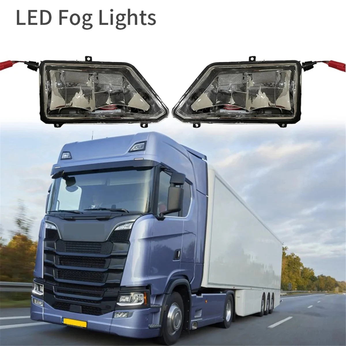 

Trucks Right Fog Lamp Assembly LED Fog Lights 2552709 2535367 for Scania Trucks Spotlamp