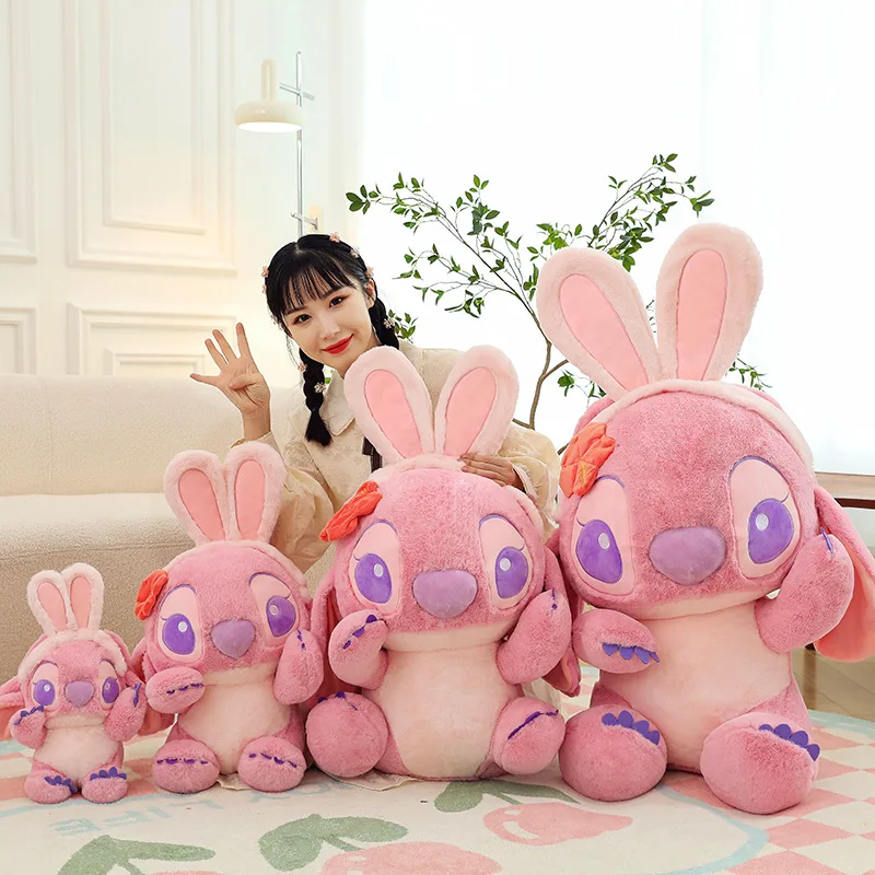 

Disney Cartoon Sitting Posture Lilo Stitch Plush Toy Kawaii Soft Stuffed Doll Pillow Plush Toys Girlfriend Birthday Gifts