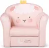 Kids Couch, Children's Sofa Armrest Chair with Pattern, Toddler Furniture w/Sturdy Wood Construction 2