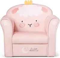 Kids Couch, Children's Sofa Armrest Chair with Pattern, Toddler Furniture w/Sturdy Wood Construction 2