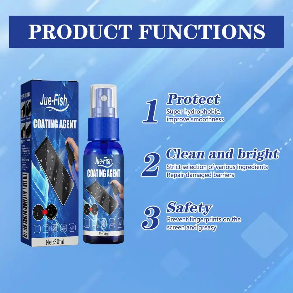Universal Screen Cleaner Kit with Microfiber Cloth, 30ML