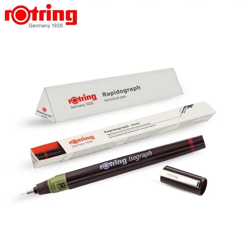 1pc rOtring Isograph Needle Pen 0.1-0.8mm Repeated replacement nib Addable Ink hook line pen Hand-painted/ Drawing Pen multifunction pen ink ballpoint pen