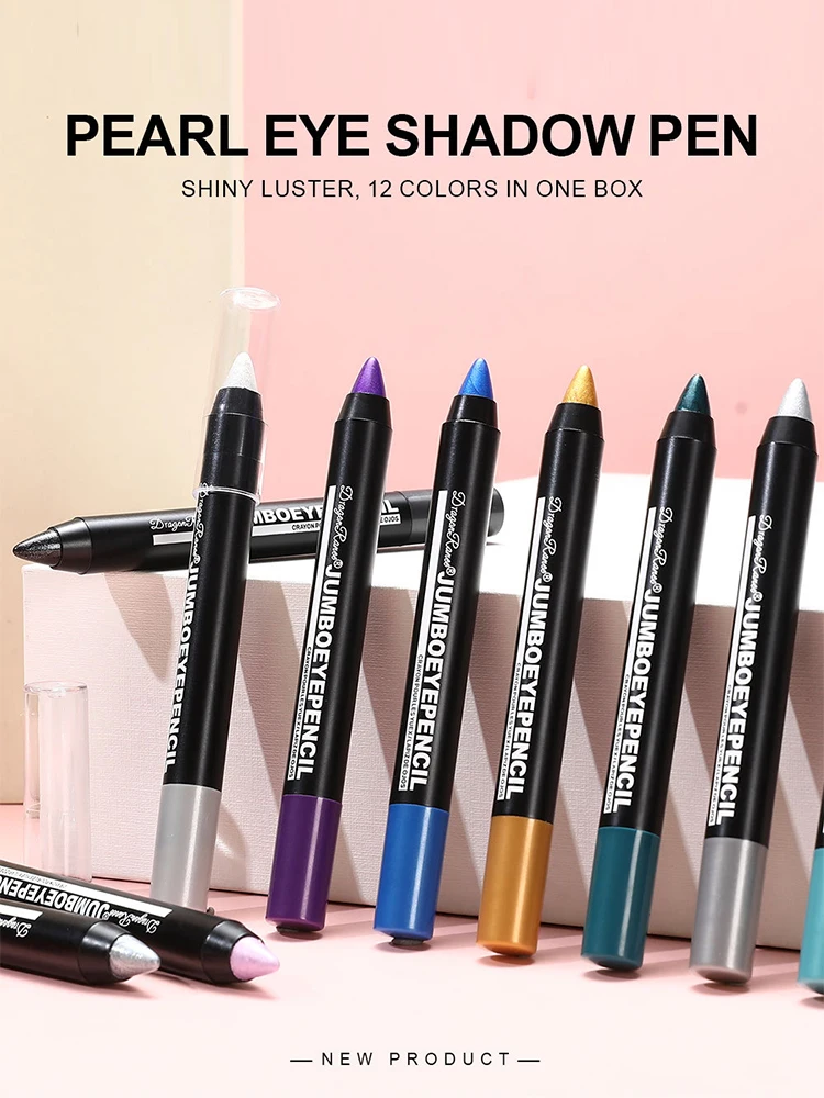 Smoky Dark Green Eyeshadow Pencil Stick Waterproof Repair Pearlescent Skin Color Flash Eyeshadow Stick Fluorescent Pen Makeup for eyeshadow stick,eye shadow stick