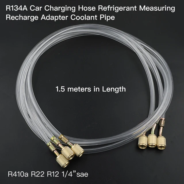 HOWH manguera de fluoruro de aire acondicionado, tubo de fluoruro, piezas de herramientas transparentes, refrigerante de flúor para aire acondicionado - Imagen 2