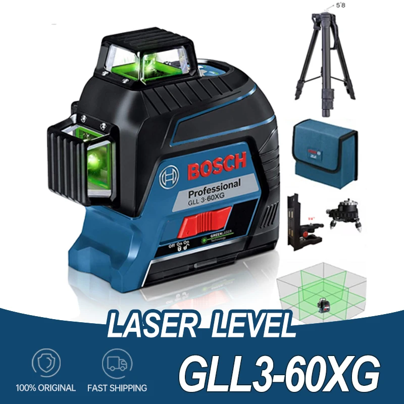 Bosch 12 Lines 3d Cross Line Laser Level Green | 360 Laser Level Bosch  Green Line - Laser Levels - Aliexpress