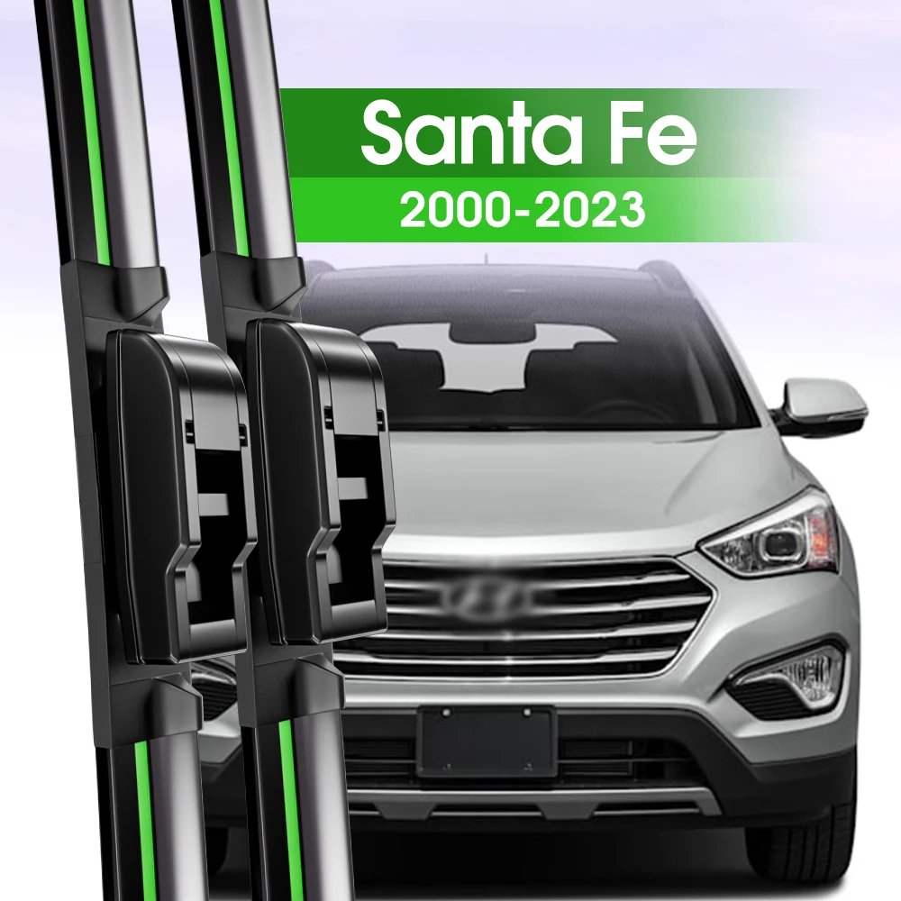 2X Spazzole Tergicristallo Anteriore Per Hyundai Santa Fe 2000-2023 2007 2010 2011 2013 2014 2017 2019 Accessori Per Finestre Parabrezza