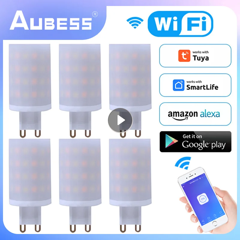 Tuya G9 Dimmerabile Smart Light G9 Wifi 6W Lampadina A Led Luce Intelligente 220 ~ 240V Supporto Alexa Home Voice Control