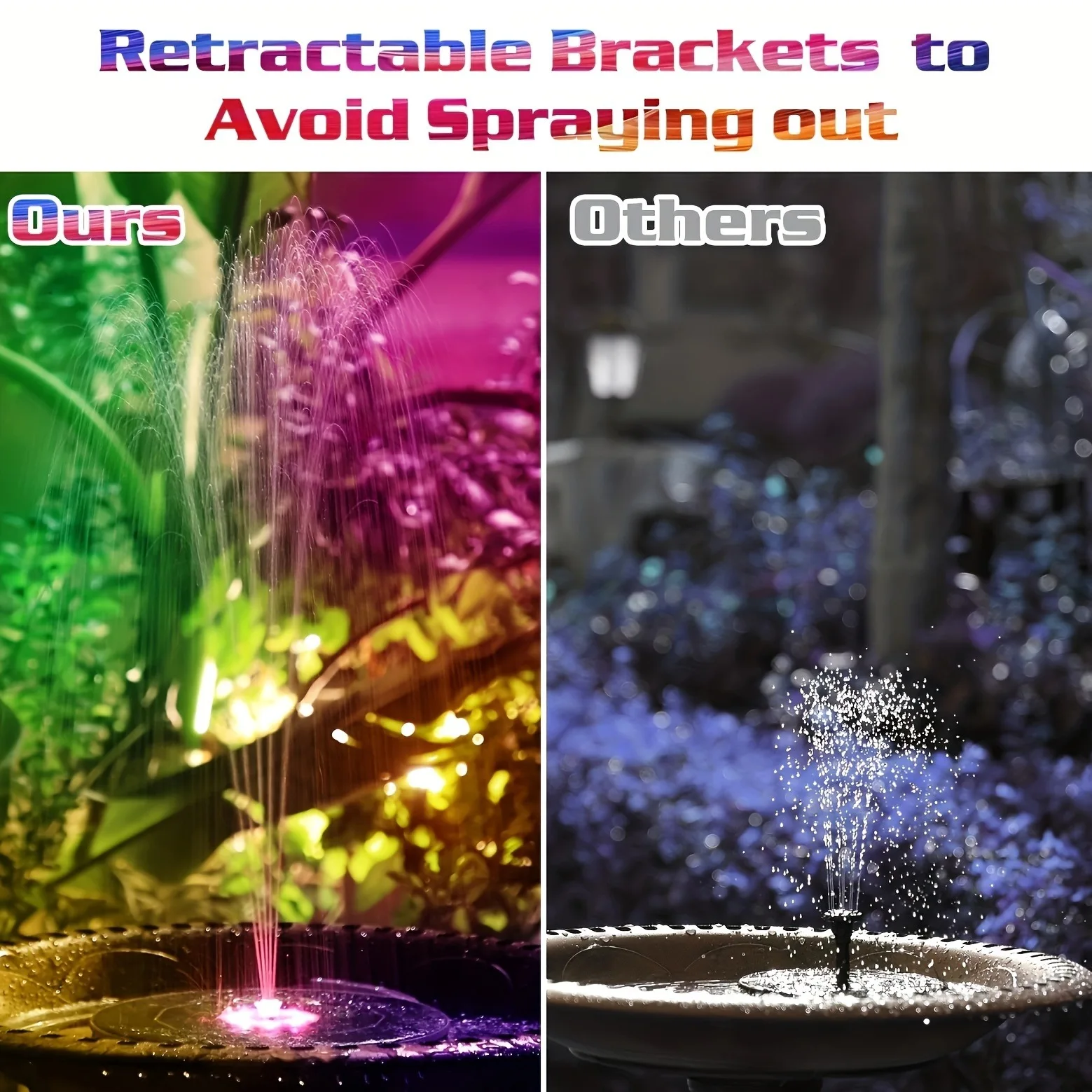 Indoor and outdoor 6.5w solar fountain 5