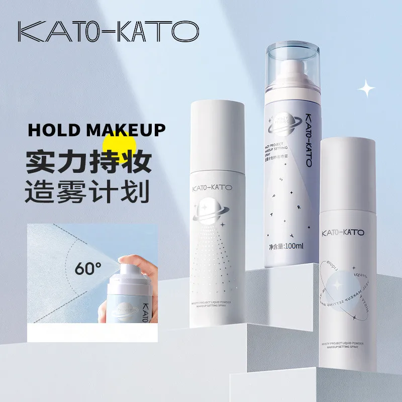 Kato Makeup Setting Spray Idratazione A Lunga Durata Oil Control Hold Makeup Foundation Finishing Fixer Spray 100Ml