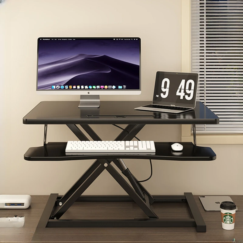 Stand up lifting computer desk stand, office desk, work table, desktop elevated stand, laptop lifting table